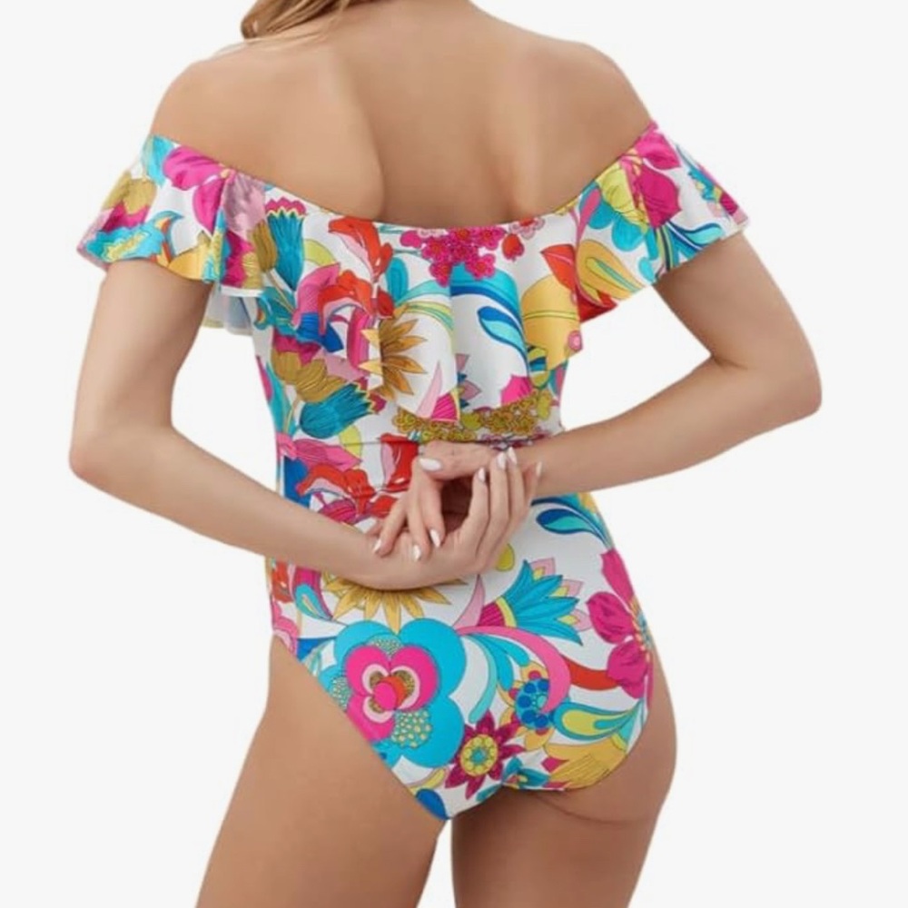 Trina Turk Fontaine Floral One Piece Swimsuit - Picture 7 of 8
